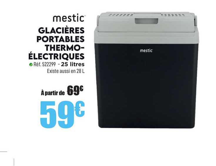 Glacières Portables Thermo-électriques Mestic