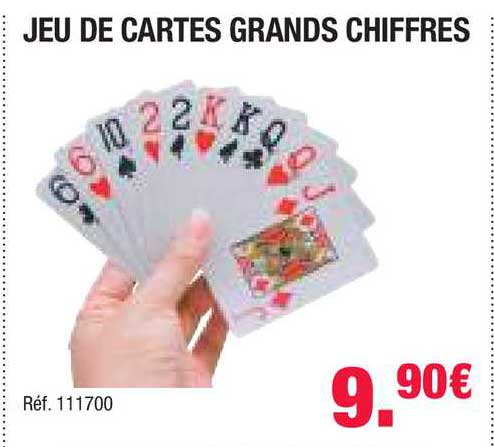 jeu de cartes grands chiffres
