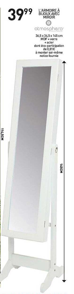 L'armoire à Bijou Avec Miroir