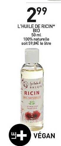 L'huile De Ricin Bio