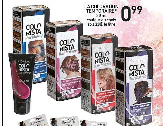 la coloration temporaire colorista l'oréal