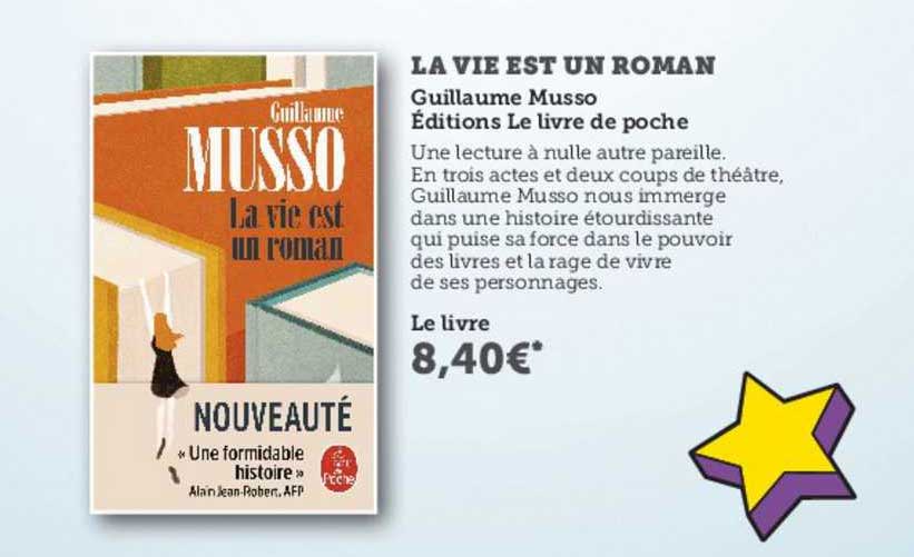 la vie est un roman - guillaume musso