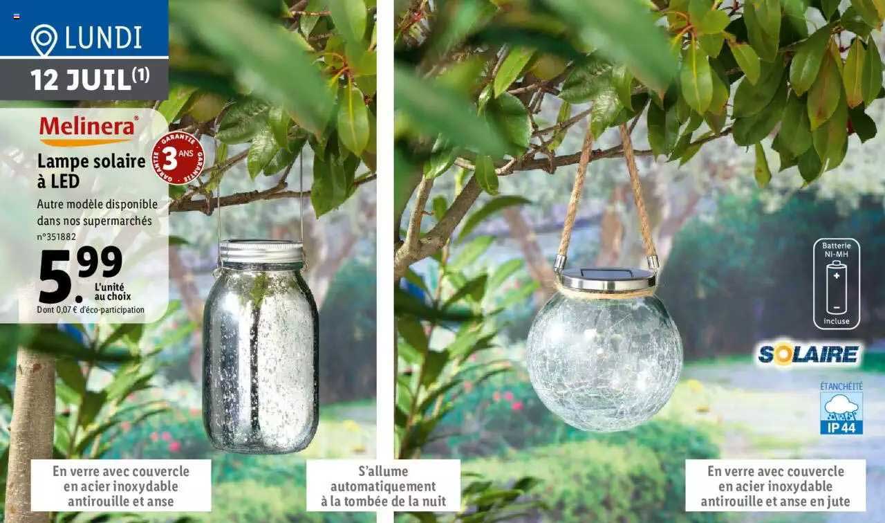 lampe solaire à led melinera
