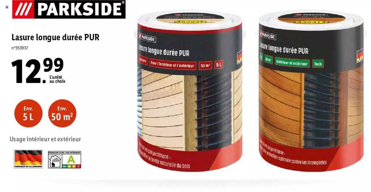 lasure longue durée pur parkside