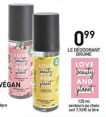 le déodorant brume love beauty