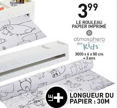 le rouleau papier imprimé atmosphera for kids