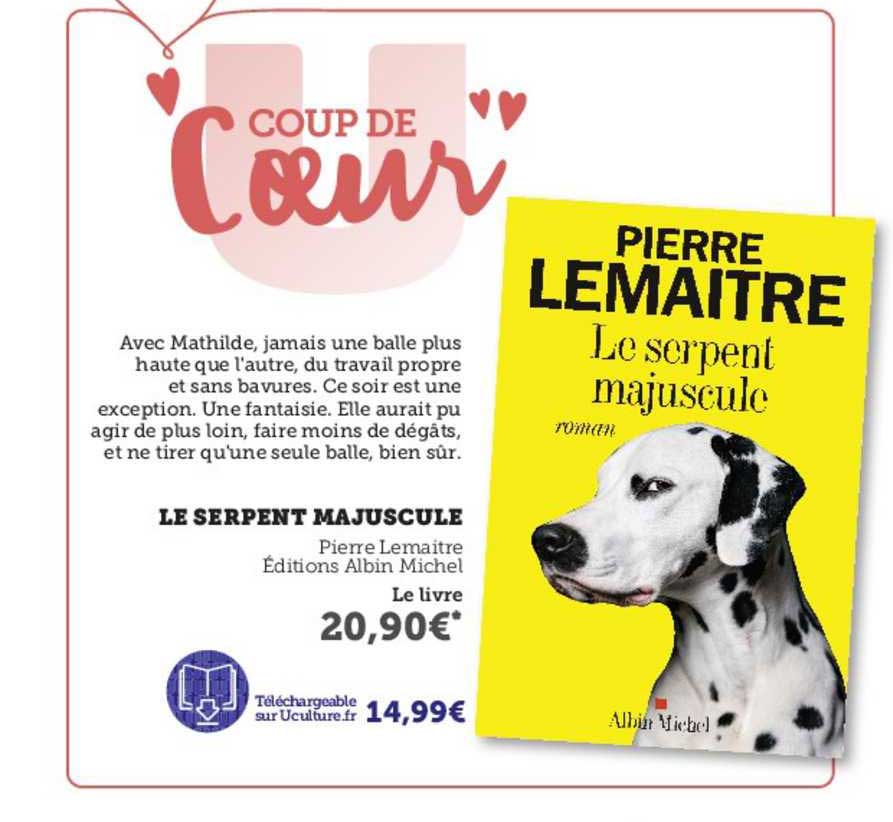 le serpent majuscule - pierre lemaître