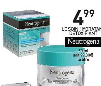 le soin hydratant détoxifiant neutrogena