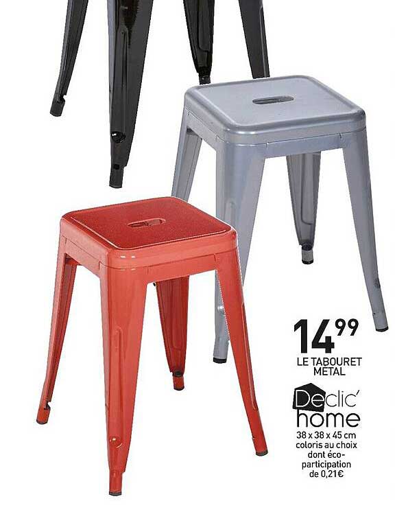 le tabouret métal declic' home
