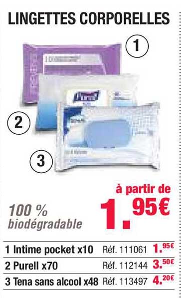 lingettes corporelles
