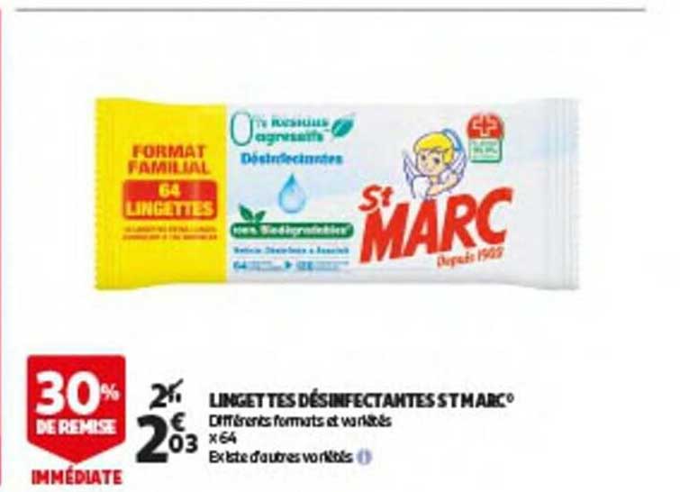 lingettes désinfectantes st marc