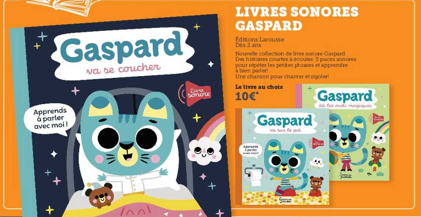 livres sonores gaspard