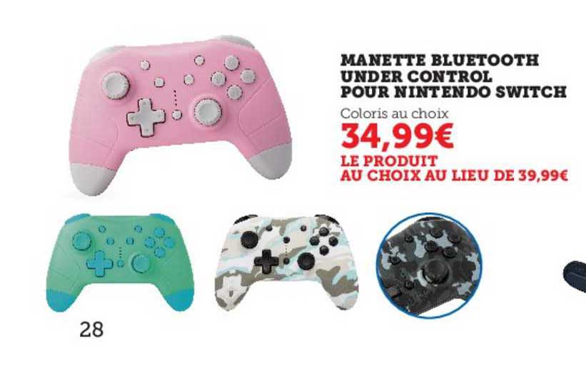 manette bluetooth under control pour nintendo switch