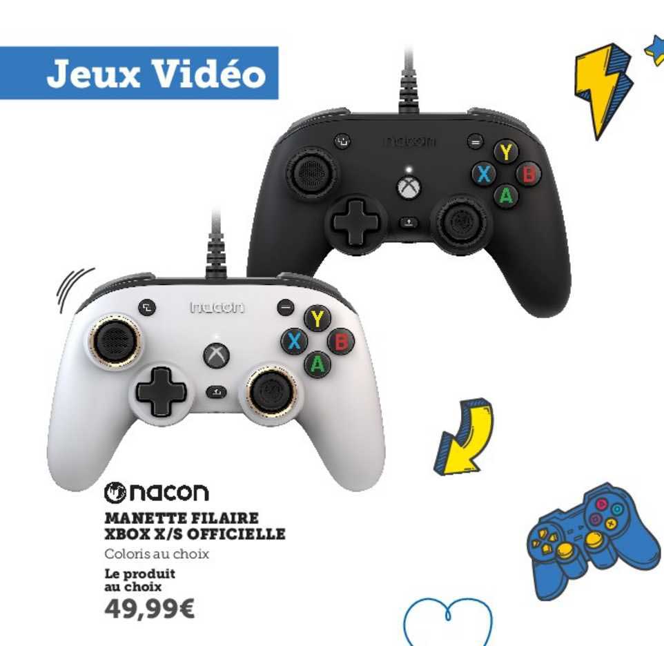 manette filaire xbox x-s officielle nacon