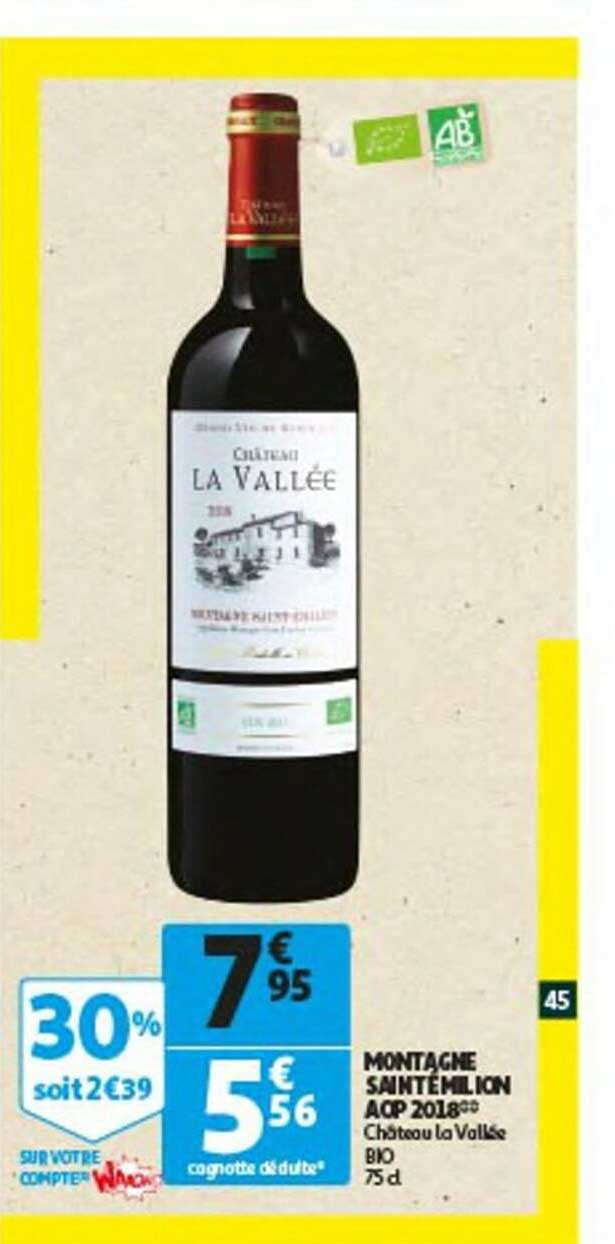Montagne Saintémilion Aop 2019 Château La Vallée