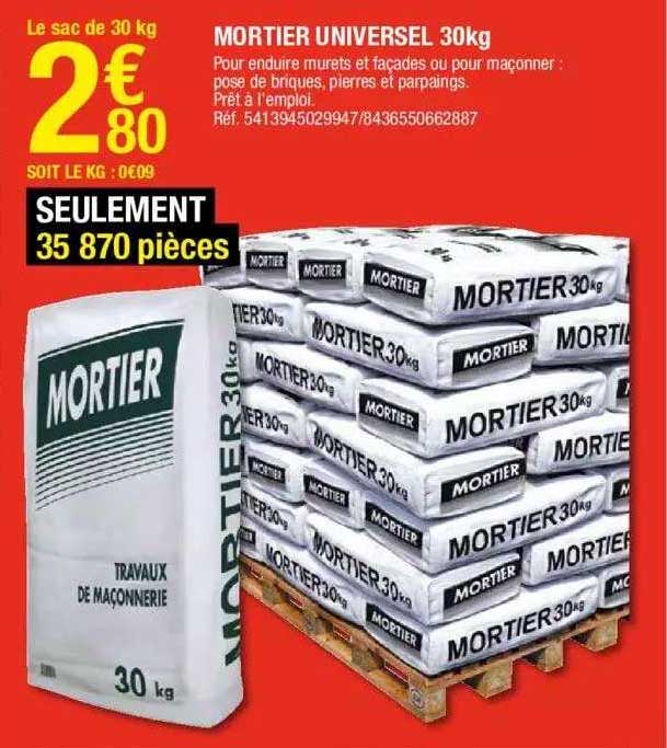 mortier universel 30kg