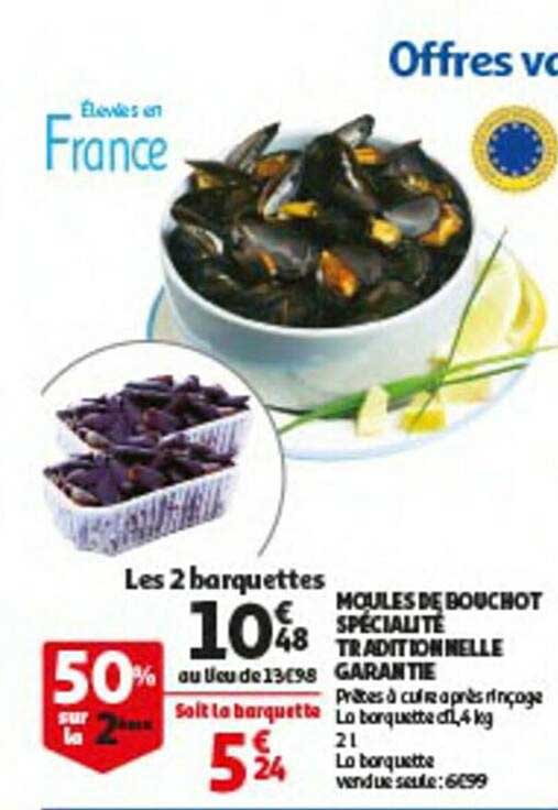 moules de bouchot spécialité traditionnelle garantie