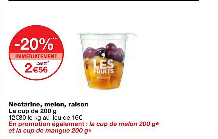 nectarine, melon, raison