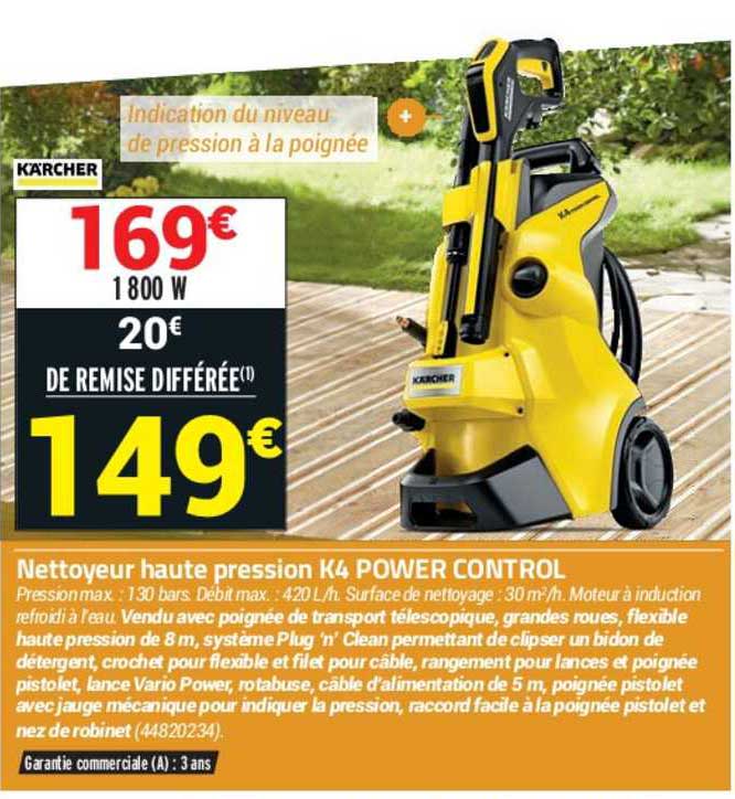 nettoyeur haute pression k4 power control kärcher