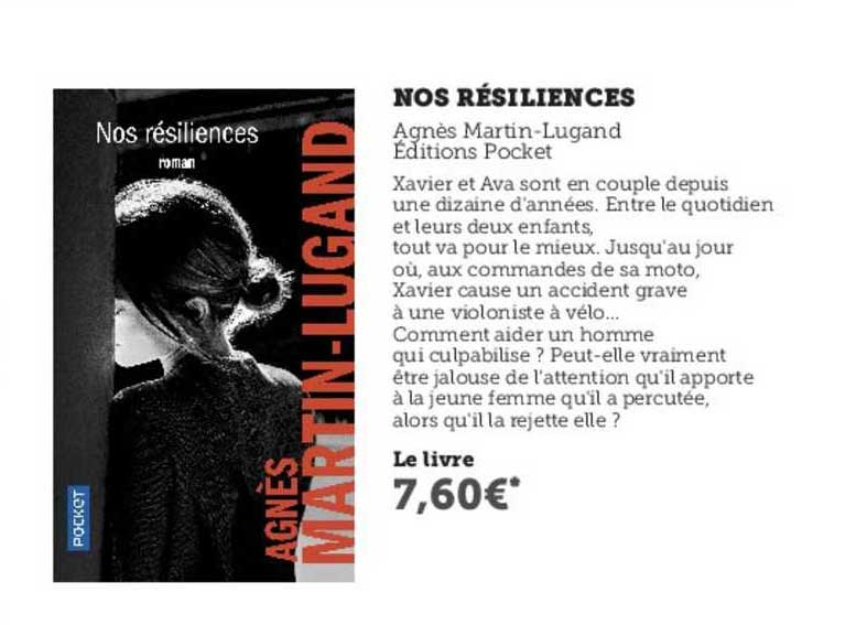 nos résiliences - agnès martin-lugand