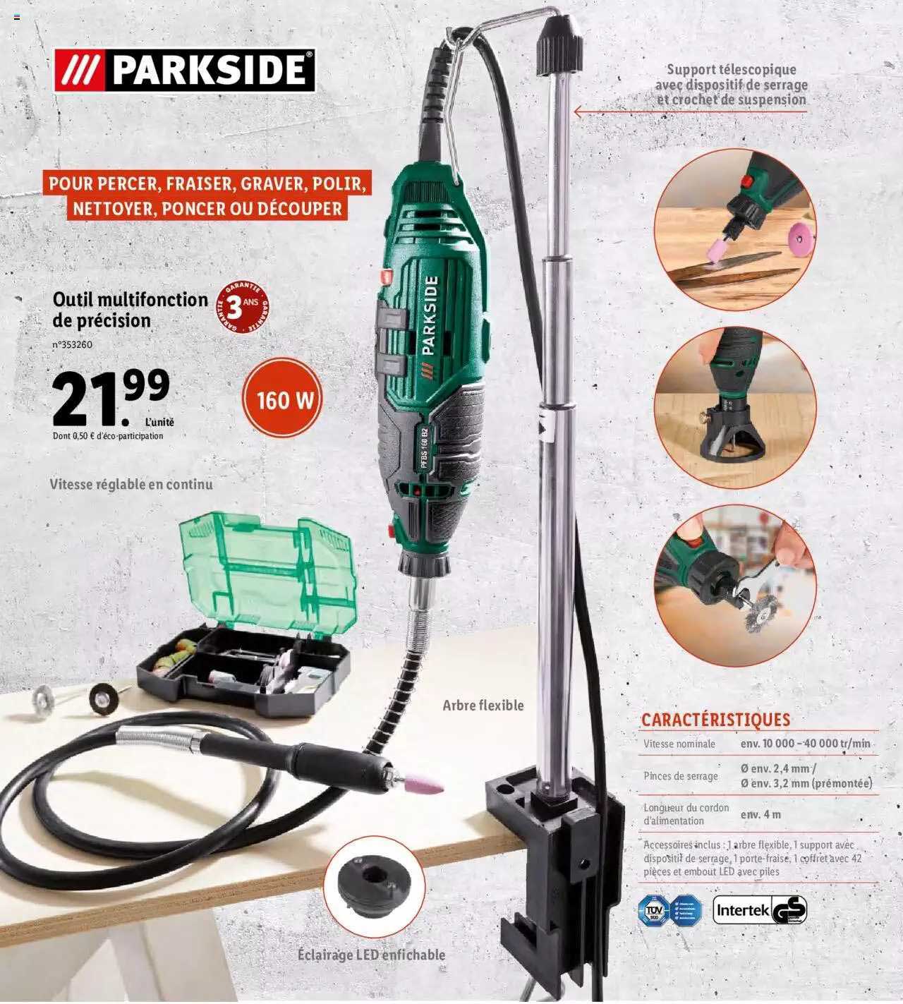 Outil Multifonction De Précision Parkside