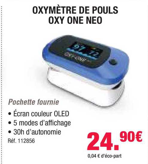 oxymètre de pouls oxy one neo