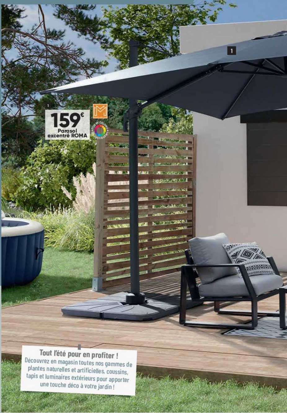 parasol excentré roma