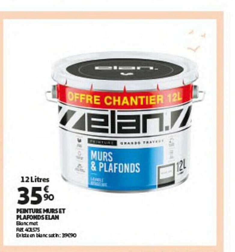 peinture murs et plafonds elan