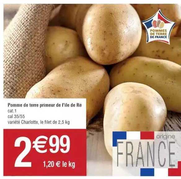 pomme de terre primeur de l'île de ré