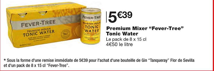 premium mixer "fever-tree" tonic water