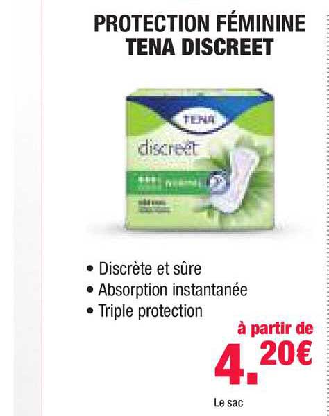 protection féminine tena discreet