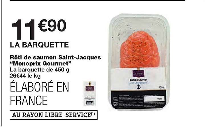 rôti de saumon saint-jacques "monoprix gourmet"