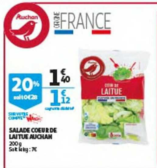 Salade Cœur De Laitue Auchan
