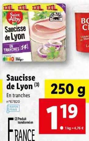 saucisse de lyon saint alby