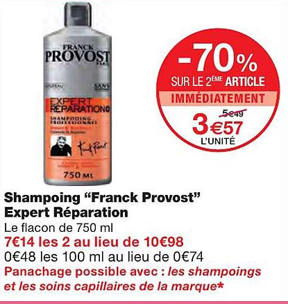 shampoing "franck provost" expert réparation