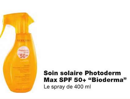 soin solaire photoderm max spf 50+ "bioderma"