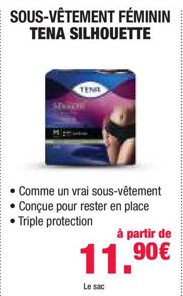 sous-vêtement féminin tena silhouette