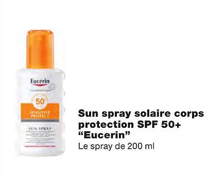 sun spray solaire corps protection spf 50+ "eucerin"