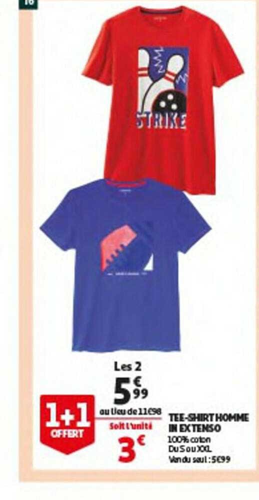 tee-shirt homme in extenso