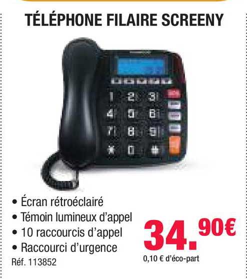 Téléphone Filaire Screeny
