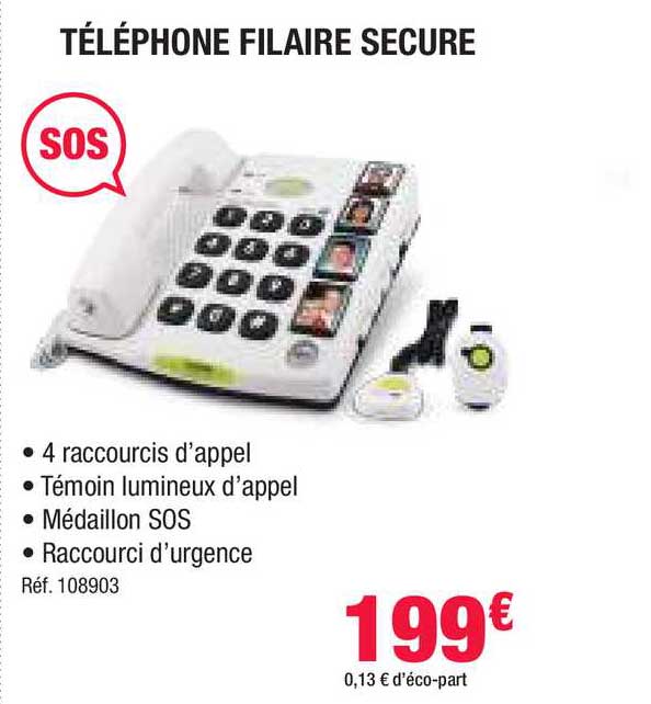 téléphone filaire secure