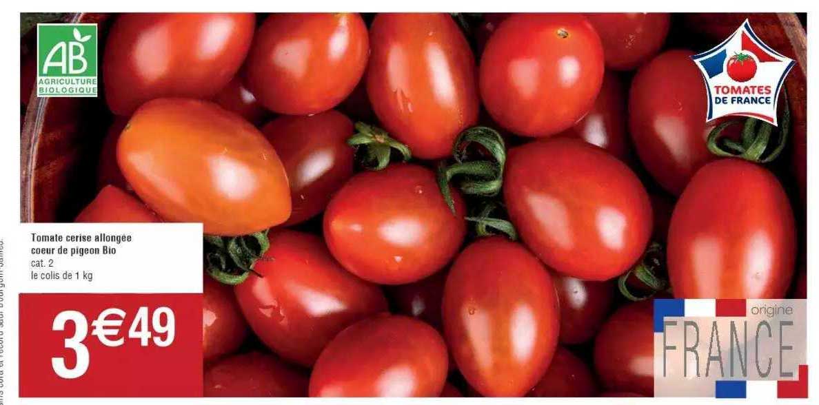 Tomate Cerise Allongée Cœur De Pigeon Bio