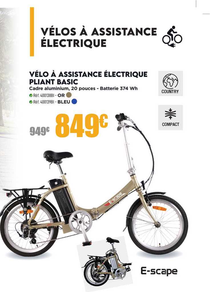 Vélo à Assistance électrique Pliant Basic
