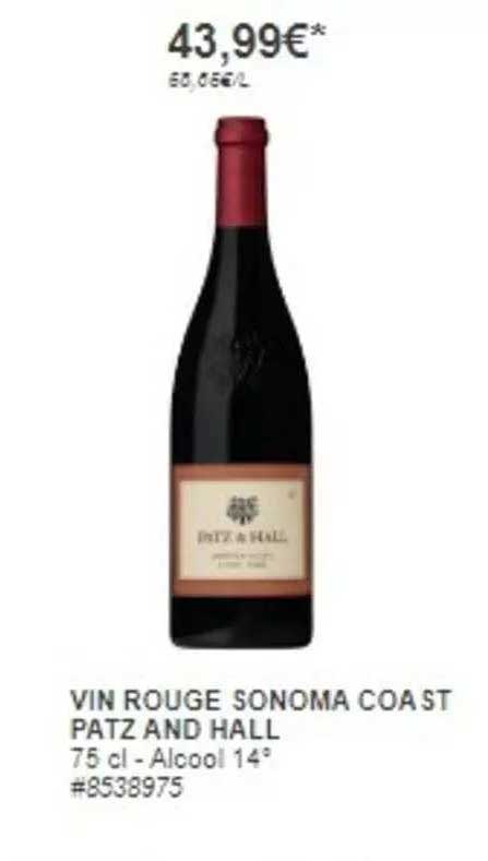 vin rouge sonoma coast patz and hall