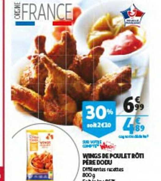 wings de poulet rôti père dodu