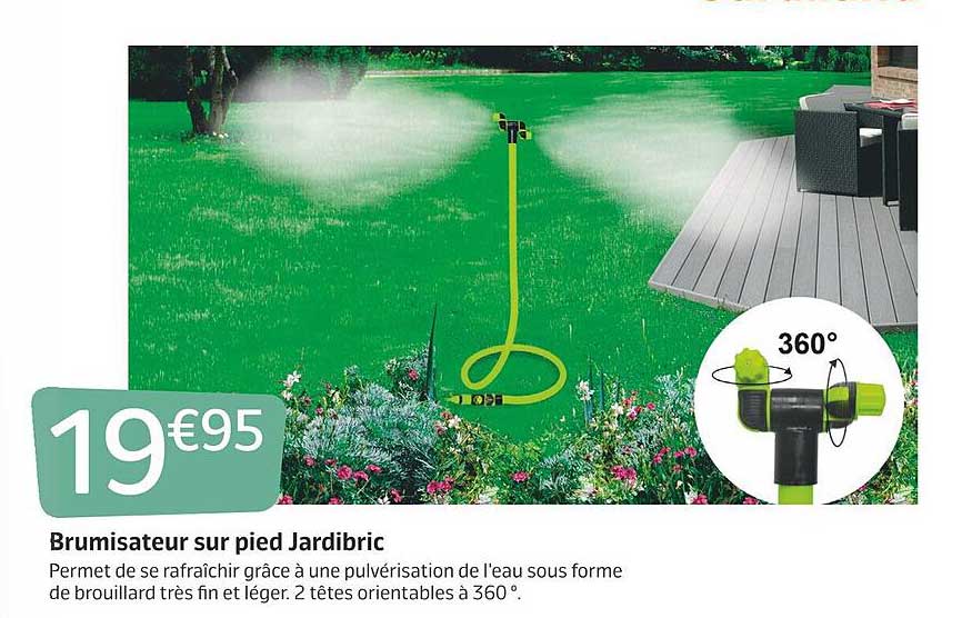 brumisateur sur pied jardibric