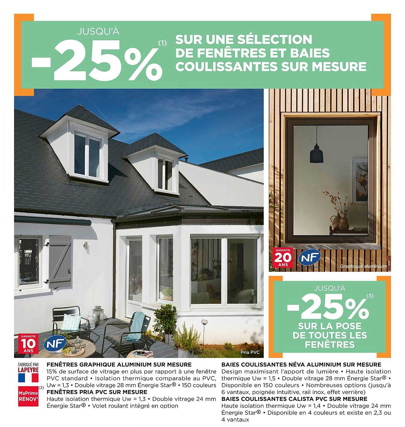 fenêtres et baies coulissantes sur mesure