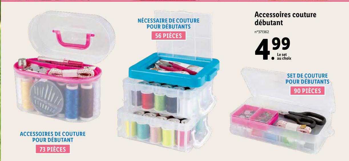accessoires couture débutant