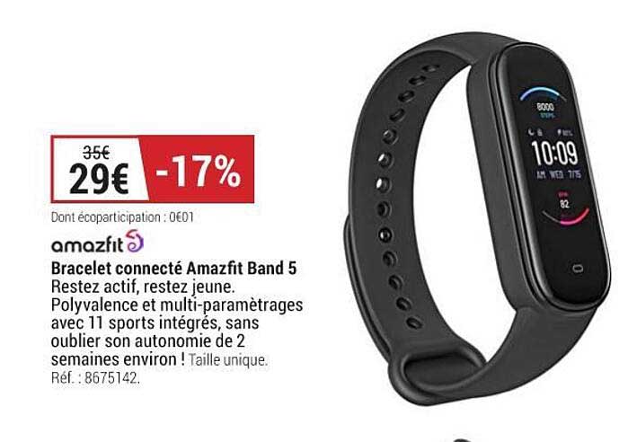 amazfit bracelet connecté band 5