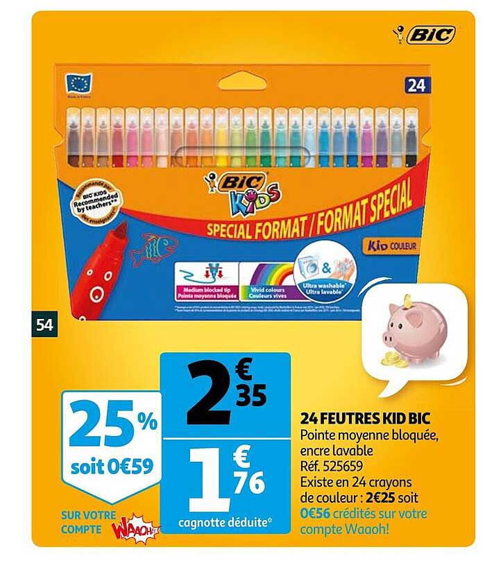 bic 24 feutres kid